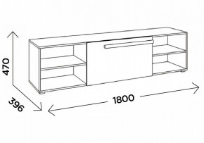 Тумба под ТВ Чернин 1800 в Игре - igra.ok-mebel.com | фото 5