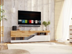 Тумба под ТВ НКМ Дубай секция №4 в Игре - igra.ok-mebel.com | фото 3