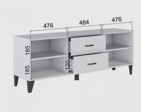 Тумба под ТВ ТВМ-6 (белый) в Игре - igra.ok-mebel.com | фото 2