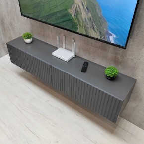Тумба подвесная под ТВ LINES MTV1-MA 750 Темно-серый (Графит-M 10.1.25) в Игре - igra.ok-mebel.com | фото 11