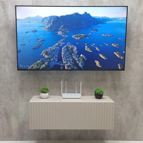 Тумба подвесная под ТВ LINES MTV3-MA 900 Бежевый (Леда-М 10.1.5) в Игре - igra.ok-mebel.com | фото 3