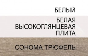 Тумба прикроватная 2S/TYP 96, LINATE ,цвет белый/сонома трюфель в Игре - igra.ok-mebel.com | фото