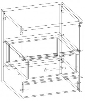 СОФИЯ Тумба прикроватная (венге/дуб белфорт) в Игре - igra.ok-mebel.com | фото 3