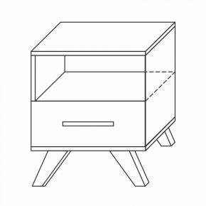 Тумба прикроватная Вега Скандинавия в Игре - igra.ok-mebel.com | фото 8