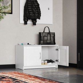 Тумба СИРИУС двухдверная низкая, цвет белый в Игре - igra.ok-mebel.com | фото 4