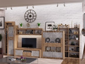 ТЕРРА Тумба Тв (Бетон темный/дуб сонома) в Игре - igra.ok-mebel.com | фото 2