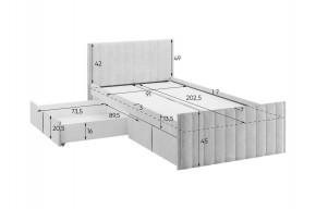 ТВИКС Кровать с ящиками 900 в Игре - igra.ok-mebel.com | фото 3