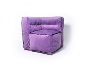 Угловое модульное бескаркасное кресло Комфорт (Фиолет велюр) в Игре - igra.ok-mebel.com | фото