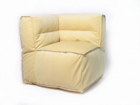 Угловое модульное бескаркасное кресло Комфорт (Желтый велюр) в Игре - igra.ok-mebel.com | фото