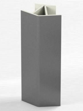 Угловое соединение для цоколя 135 гр. h100 мм (Алюминий, Белый, Черный, Сонома) в Игре - igra.ok-mebel.com | фото