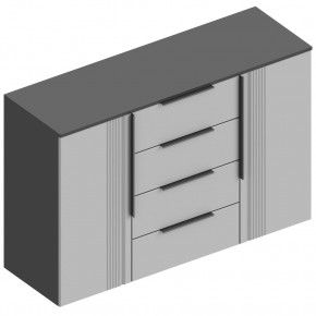 ВИТА Комод 2-ств c 4 ящиками в Игре - igra.ok-mebel.com | фото