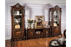 Витрина одностворчатая Джоконда (корень дуба глянец) в Игре - igra.ok-mebel.com | фото 4