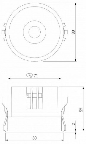 Встраиваемый светильник Elektrostandard Forte a069412 в Игре - igra.ok-mebel.com | фото 7
