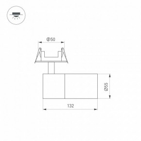 Встраиваемый светильник на штанге Arlight LGD-ARTEMIS-BUILT-FLAP-R55-12W 051795 в Игре - igra.ok-mebel.com | фото 7