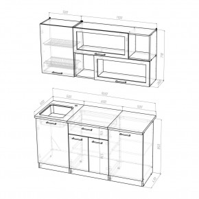 ЯНА Кухонный гарнитур Стандарт (1600 мм) в Игре - igra.ok-mebel.com | фото 2