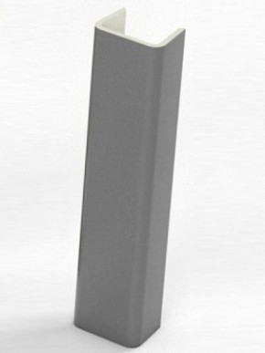 Торцевая заглушка  для цоколя h100 мм (Алюминий, Белый, Черный, Сонома) в Игре - igra.ok-mebel.com | фото