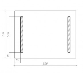 Зеркало Good Light 2-90 с подсветкой Домино (GL7015Z) в Игре - igra.ok-mebel.com | фото 6