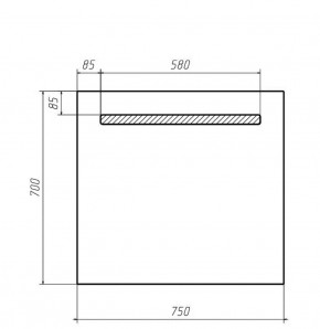 Зеркало Good Light 75 с подсветкой Домино (GL7007Z) в Игре - igra.ok-mebel.com | фото 2