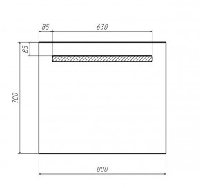 Зеркало Good Light 80 с подсветкой Домино (GL7008Z) в Игре - igra.ok-mebel.com | фото 2